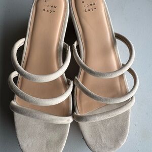 A New Day Cream Minimalist Sandals